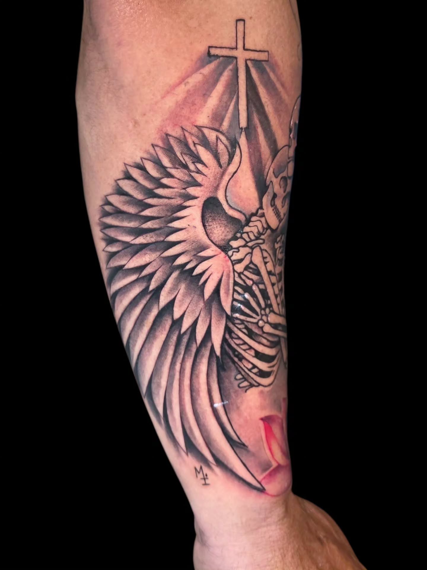 Tattoo by @matriix.ink.tattoos — black_and_grey, realism