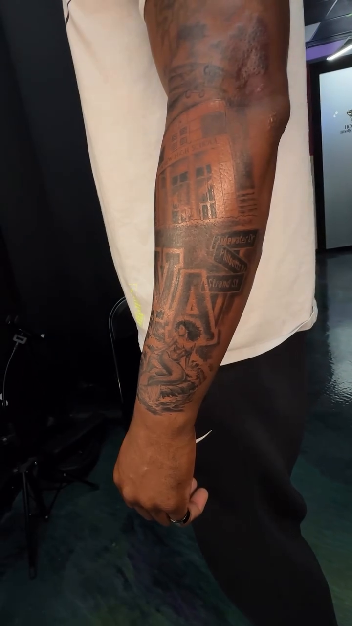 Tattoo by @inkbydonv β black_and_grey, geometric