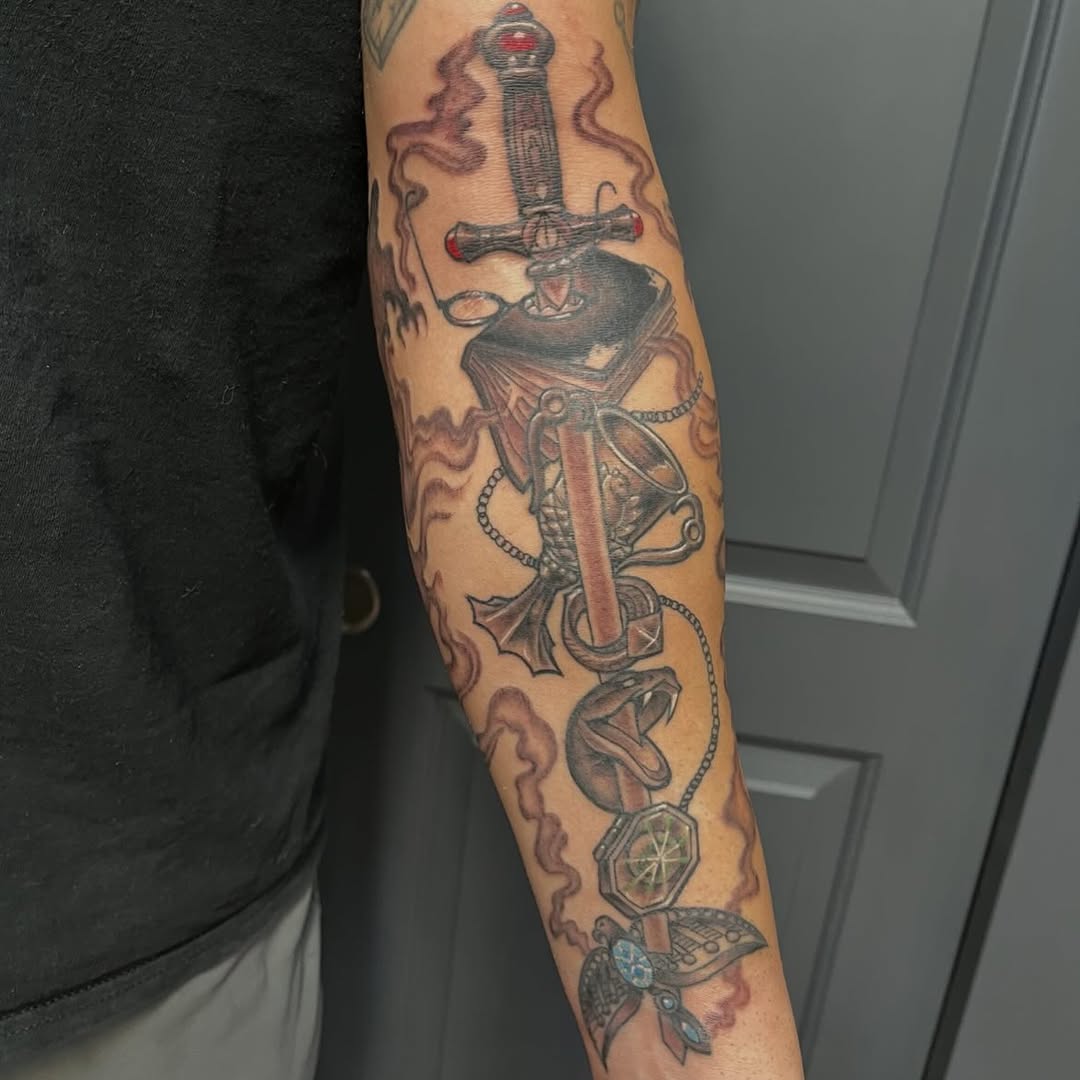 Tattoo by @milesmaniaci — dark_realism, black_and_grey
