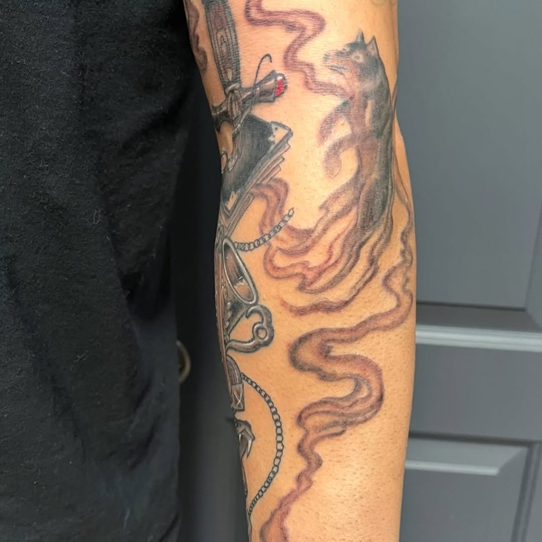 Tattoo by @milesmaniaci — realism, black_and_grey