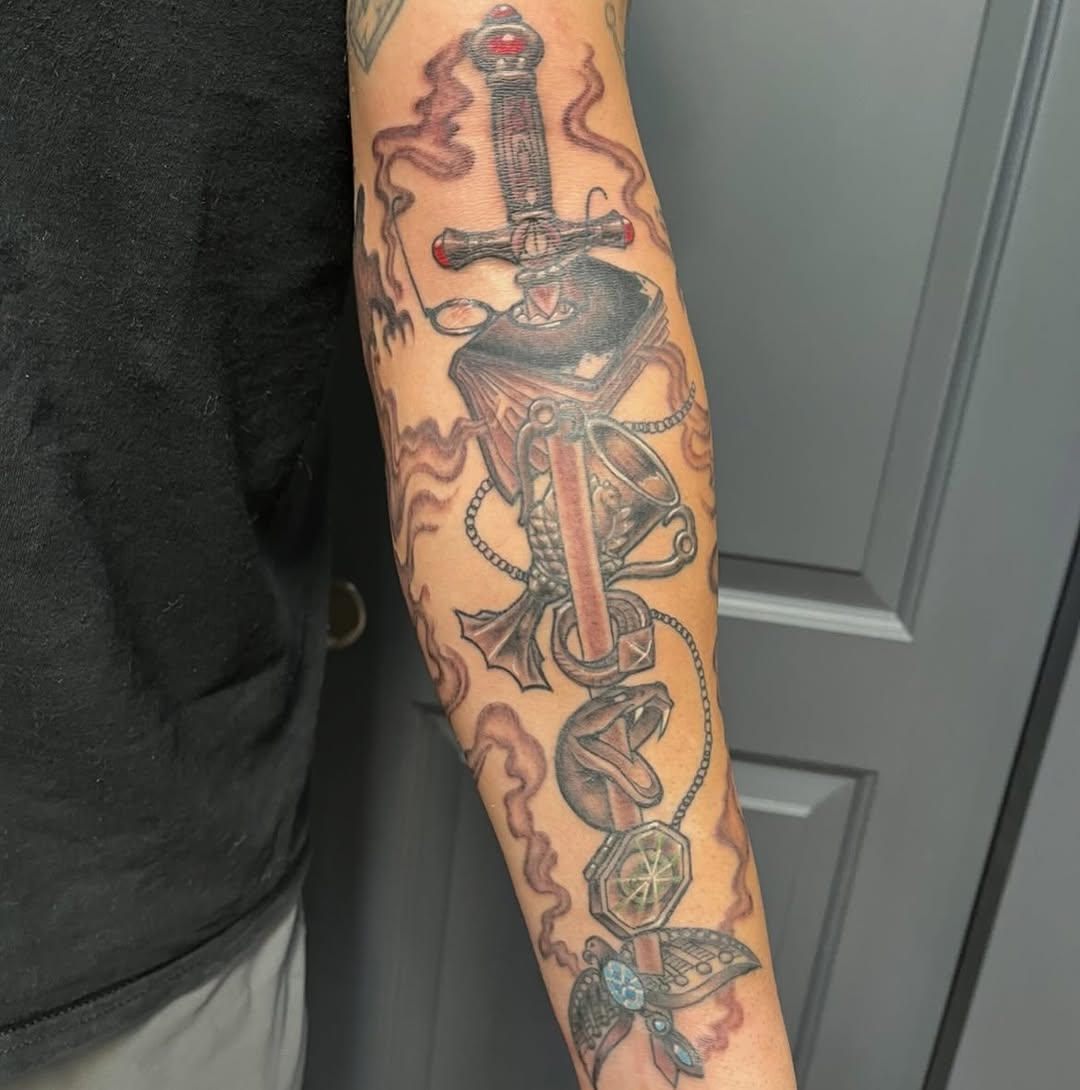 Tattoo by @milesmaniaci — black_and_grey, realism