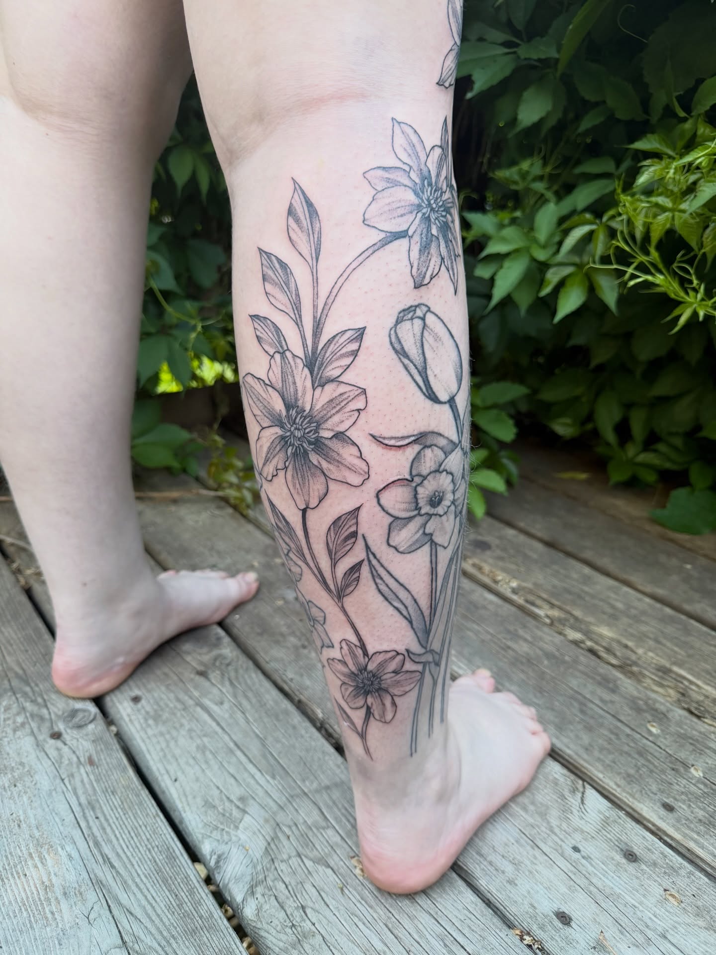 Tattoo by @chaotic_zen_arts — black_and_grey