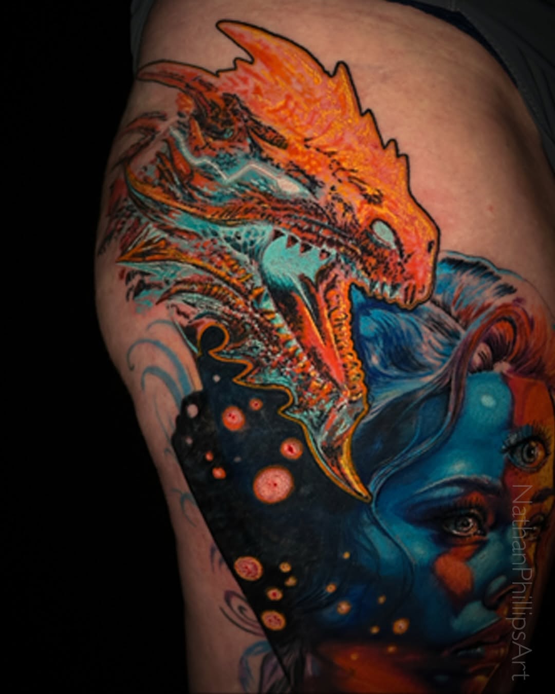 Tattoo by @nathanphillips_art — realism, neo_traditional