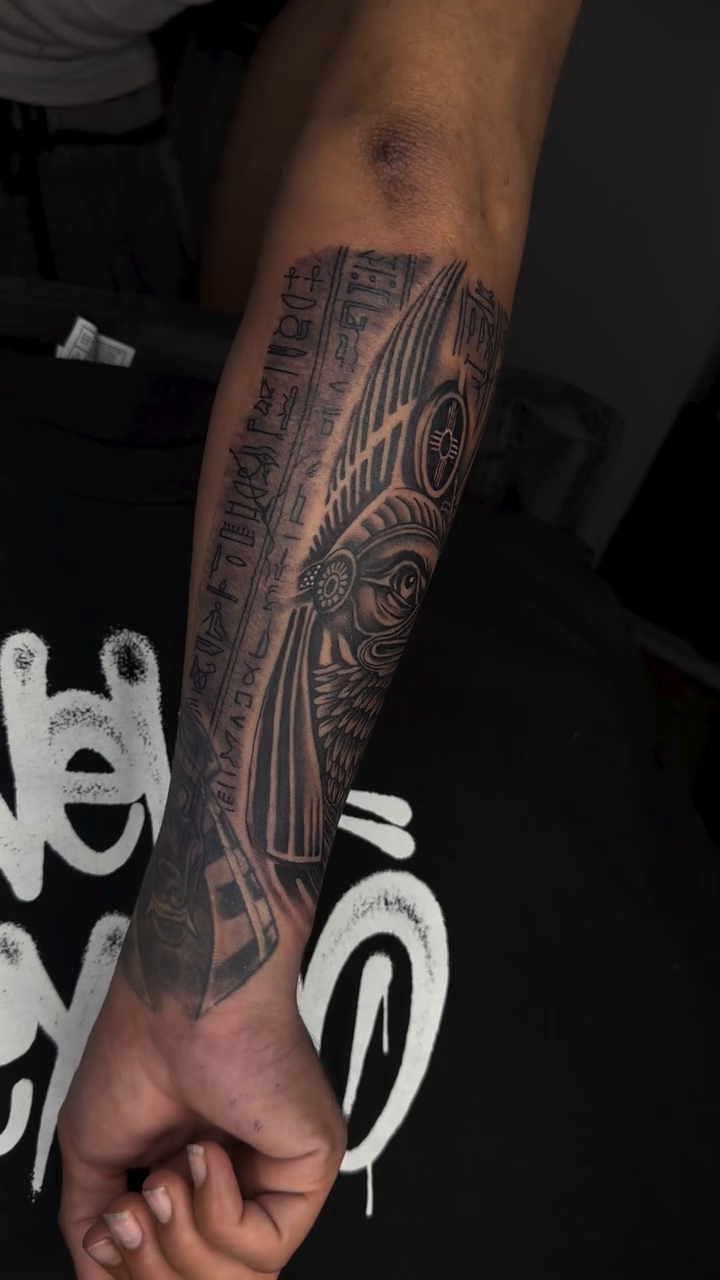 Tattoo by @tattoosbymyles — black_and_grey, realism