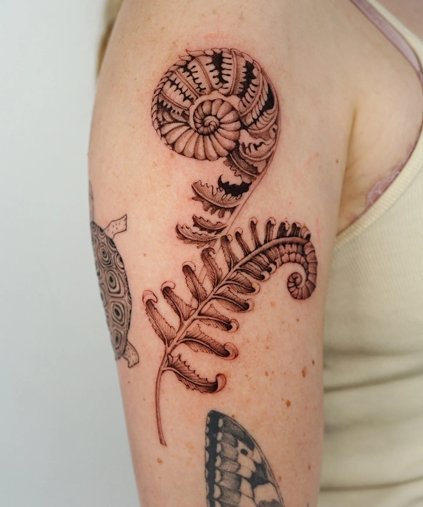 Tattoo by @vii_tattoo — black_and_grey