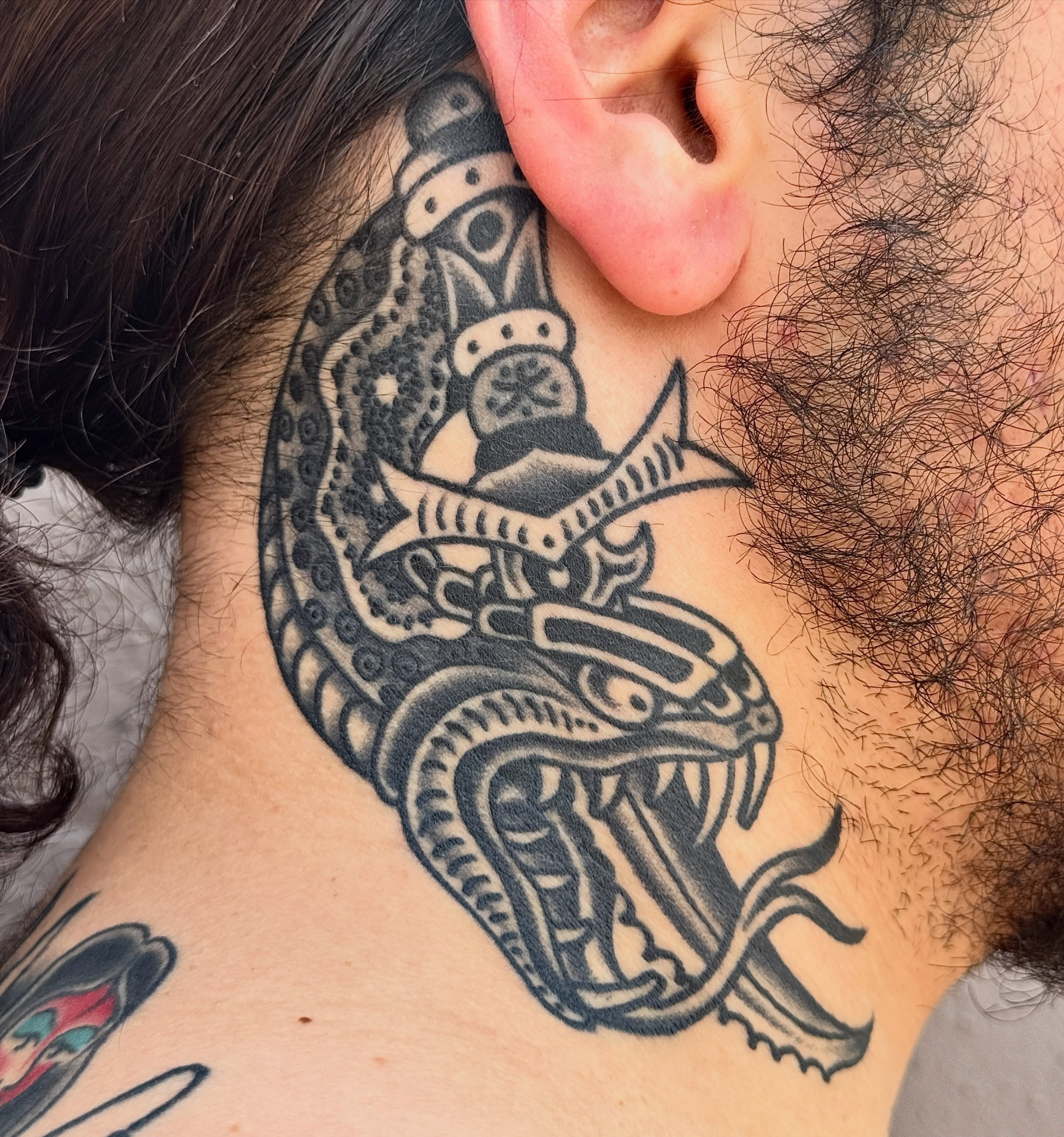 Tattoo by @butchmickle — american_traditional, black_and_grey