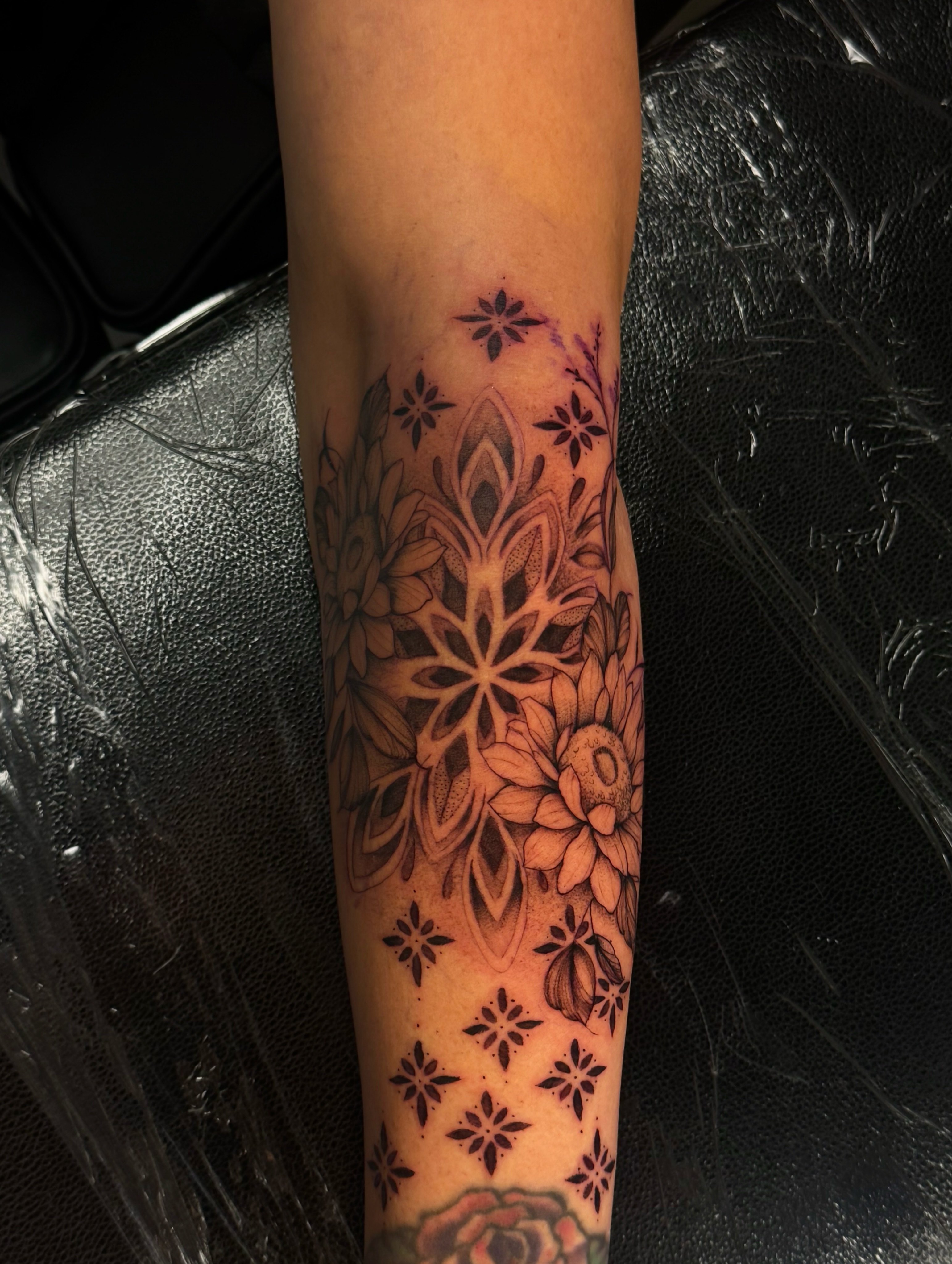 Tattoo by @fineline_lau — geometric, ornamental