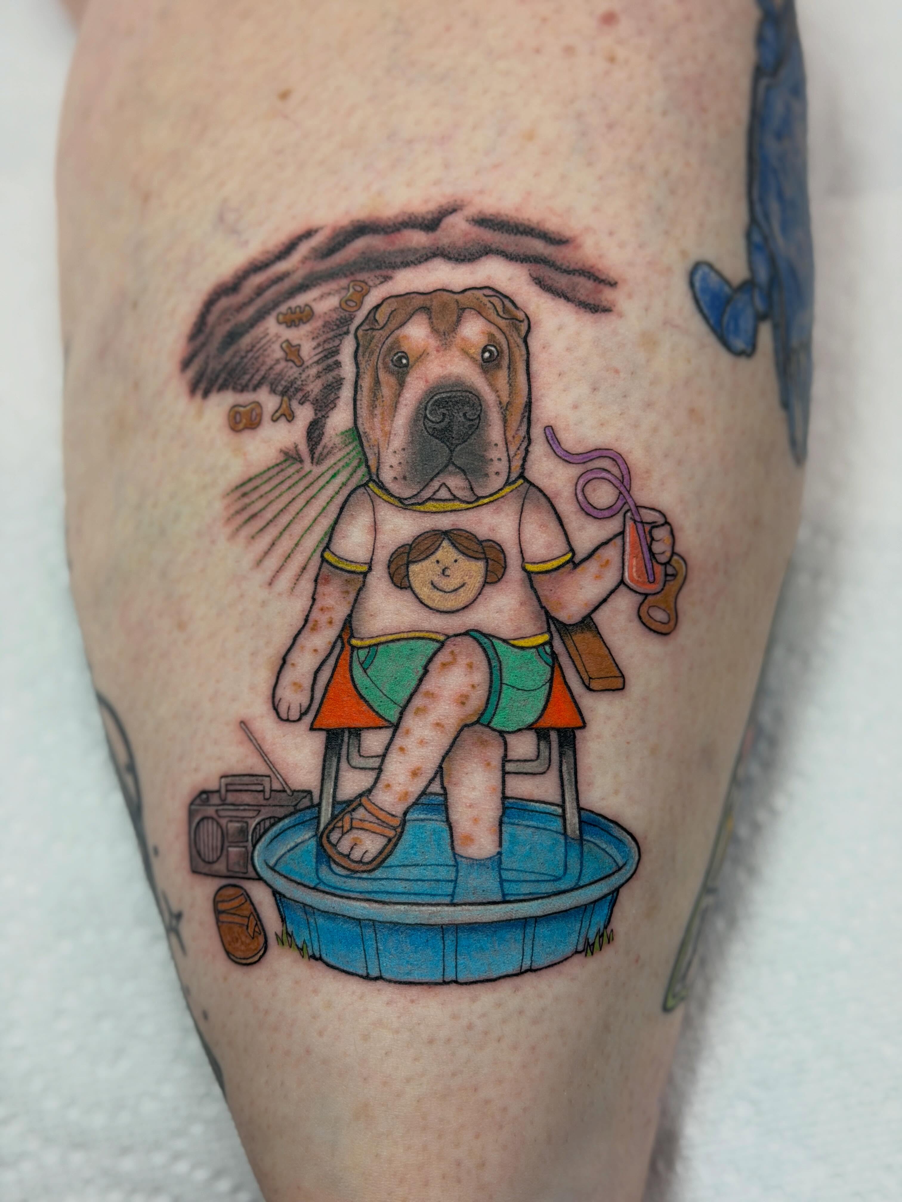 Tattoo by @heretopetdogs — illustrative