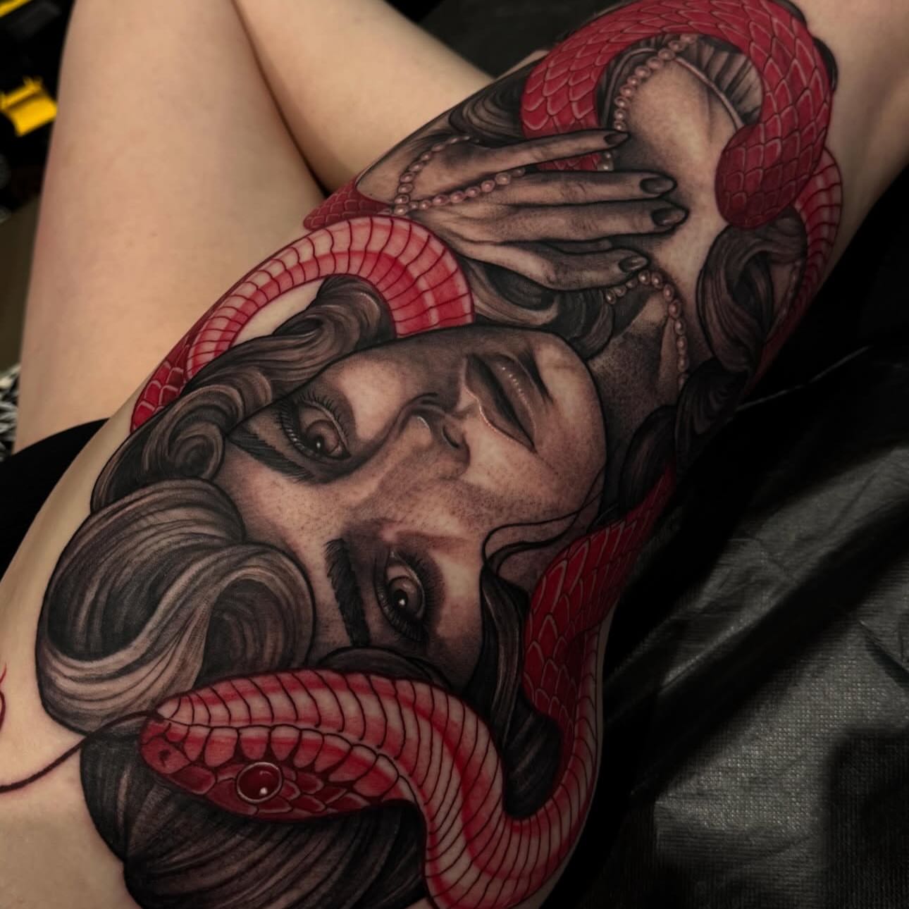 Tattoo by @tats_earnhardt — realism, dark_realism