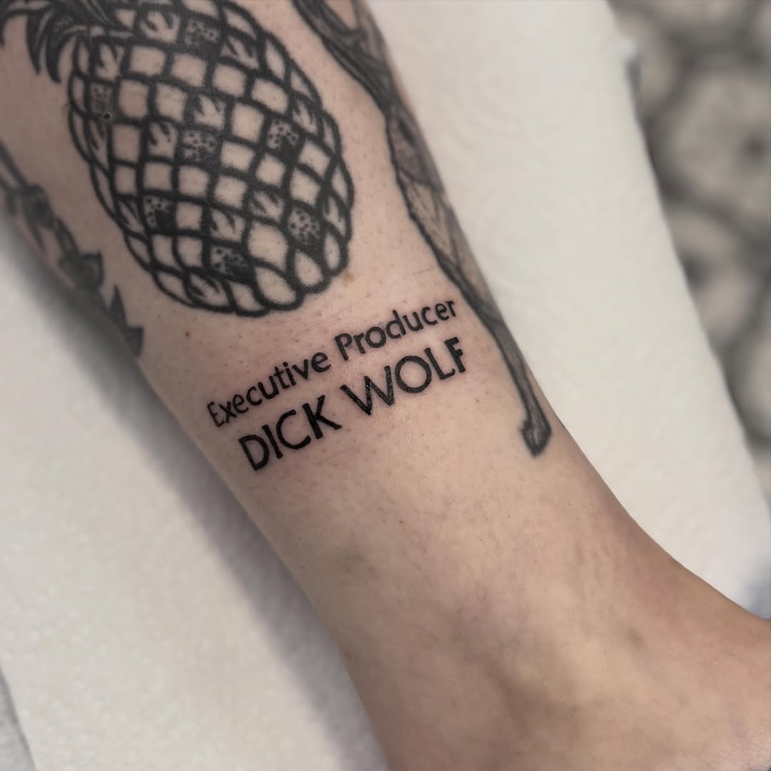 Pineapple black and grey tattoo on the forearm by Ashleigh Lapole