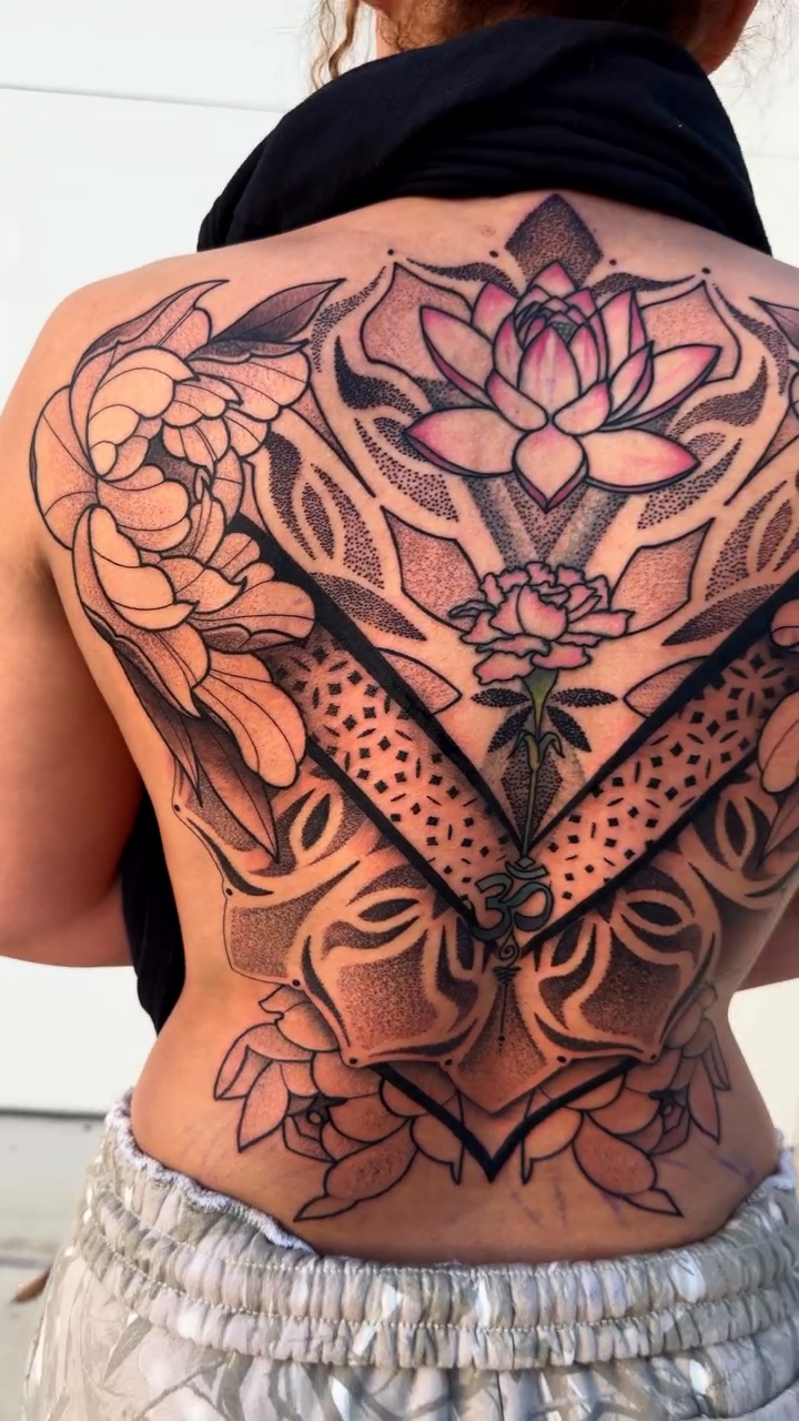 Tattoo by @tatted_taco โ black_and_grey, ornamental
