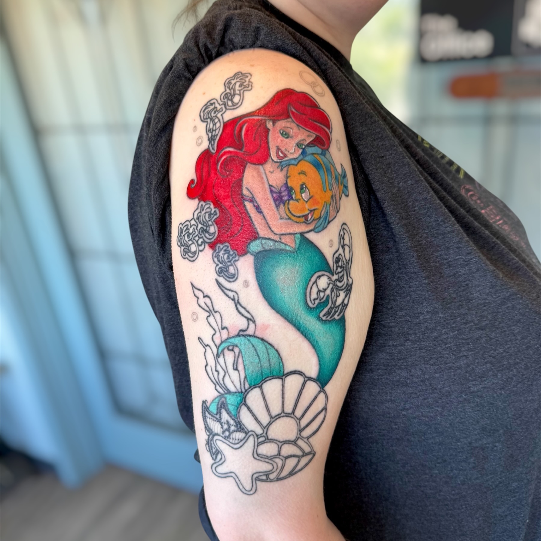 Tattoo by @disnerdtattoo — new_school, realism