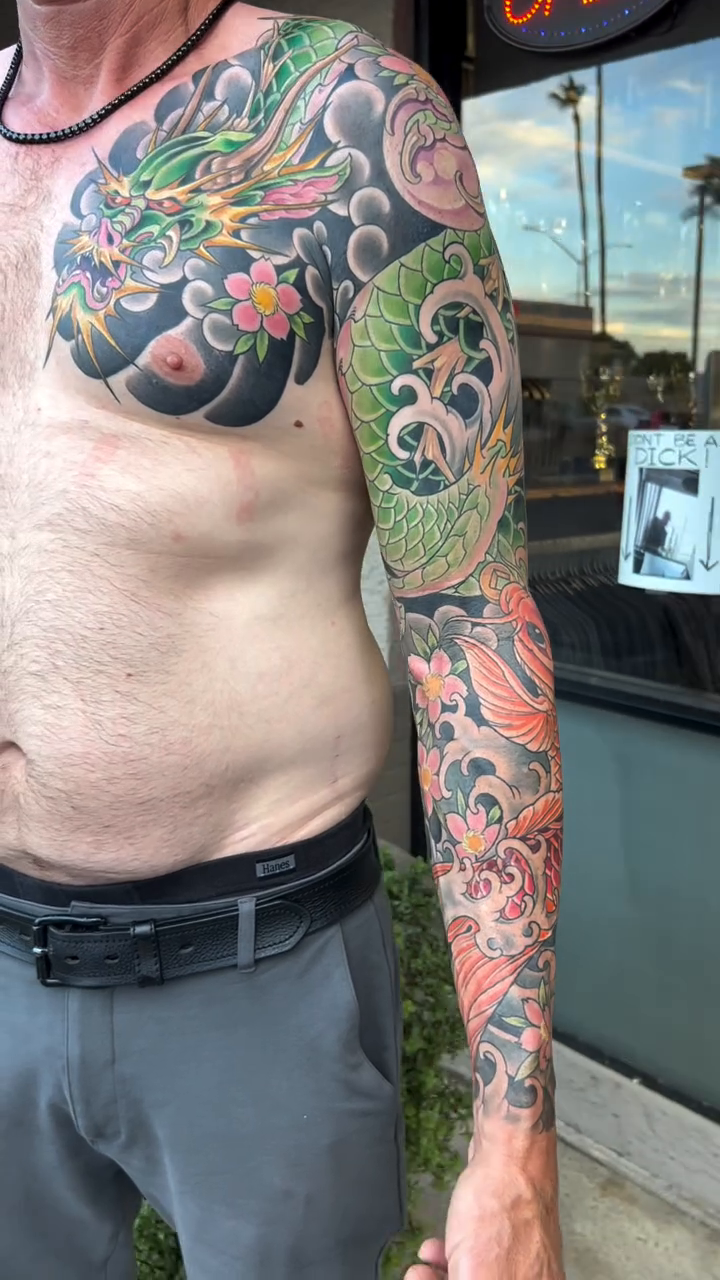 Tattoo by @byronwinkelman — japanese_irezumi, black_and_grey