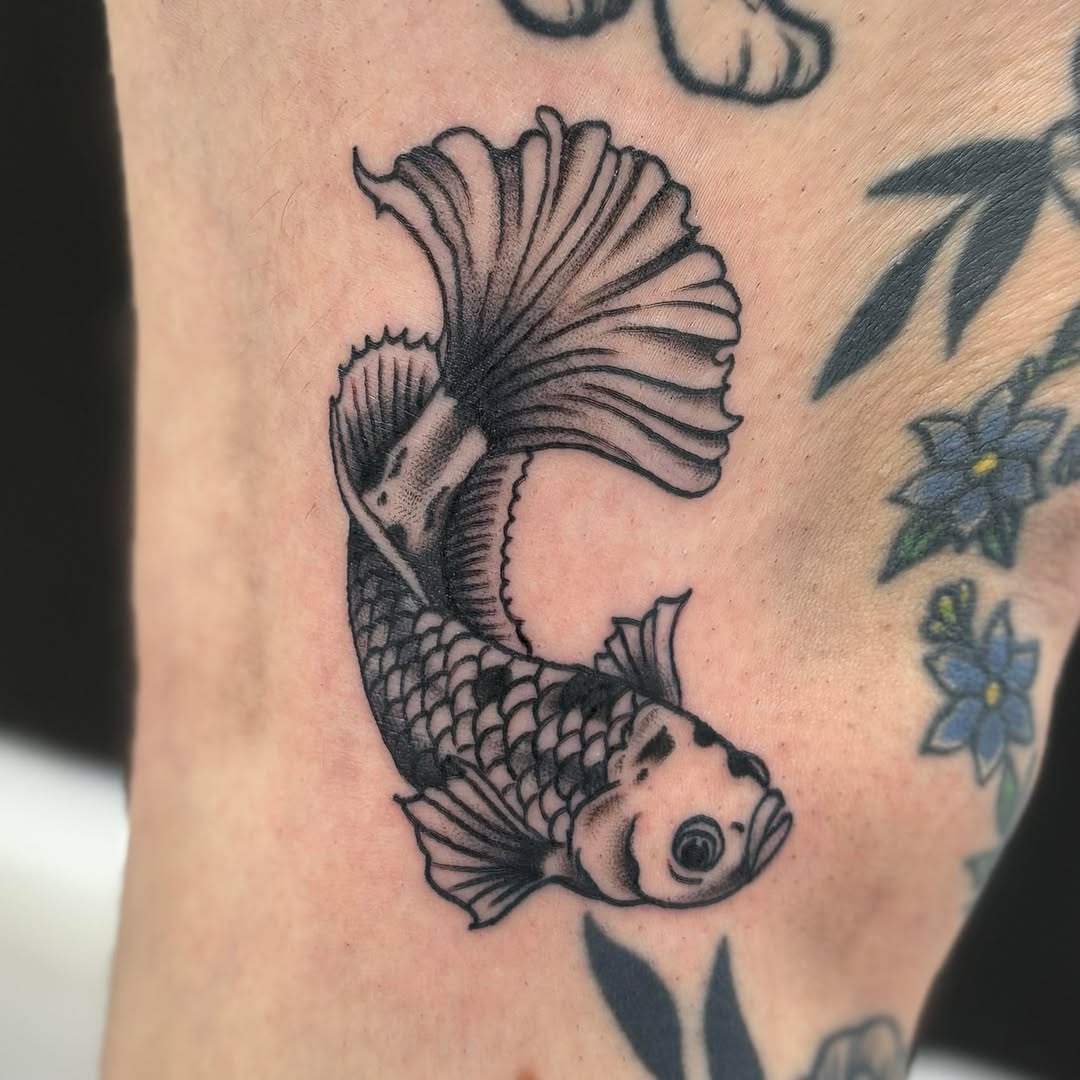 Tattoo by @highdemandjon โ black_and_grey, japanese_irezumi