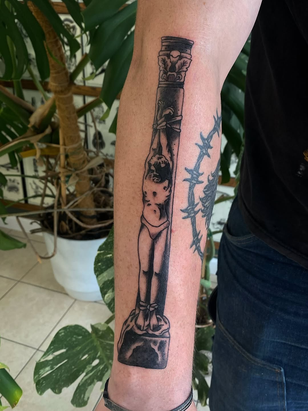 Tattoo by @menacemineure.tattoos — black_and_grey, realism