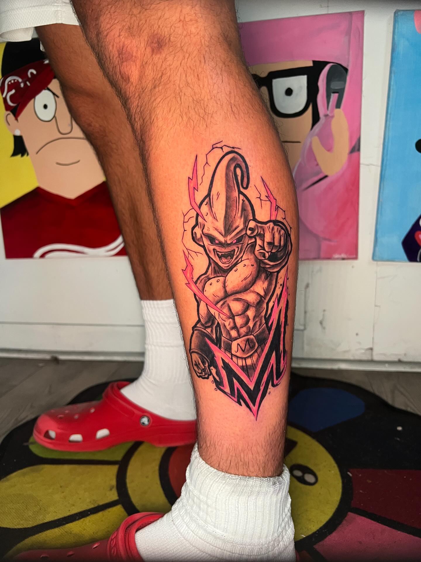 Jiren anime tattoo on the forearm by Justx4rt