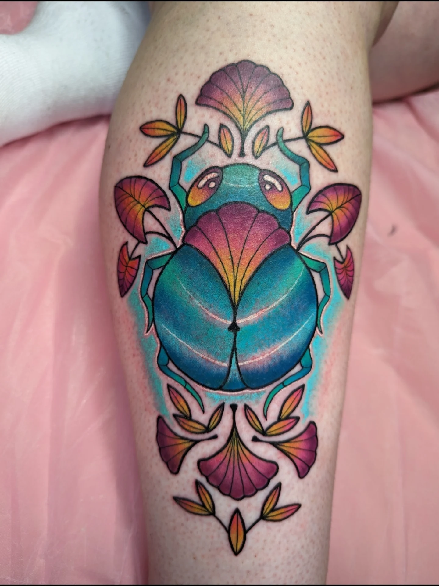 Tattoo by @corintattoos β new_school, geometric