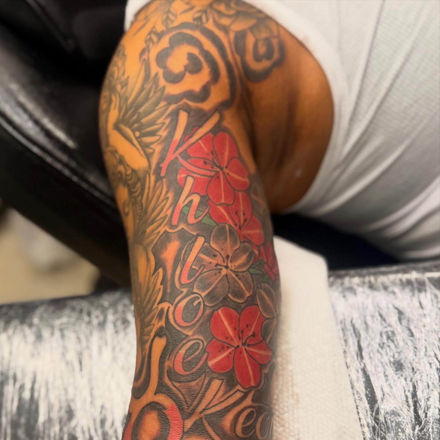 Tattoo by @ink_by_tyga — american_traditional, dotwork