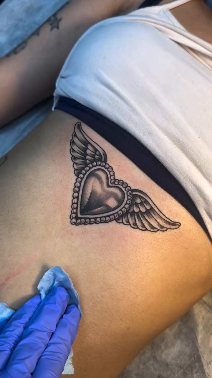 Tattoo by @prettitattooslv — black_and_grey, ornamental