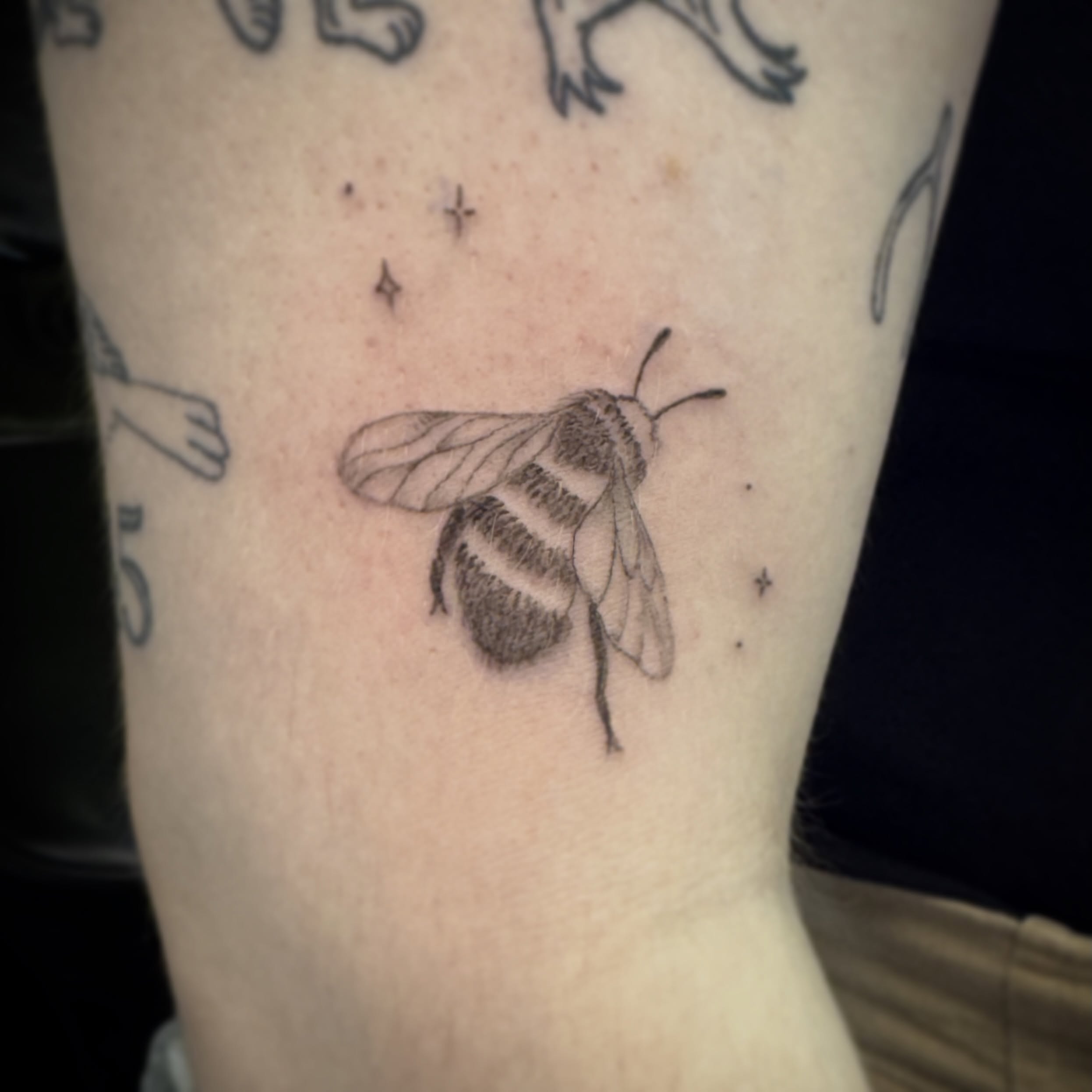 Tattoo by @daizy.ink — black_and_grey