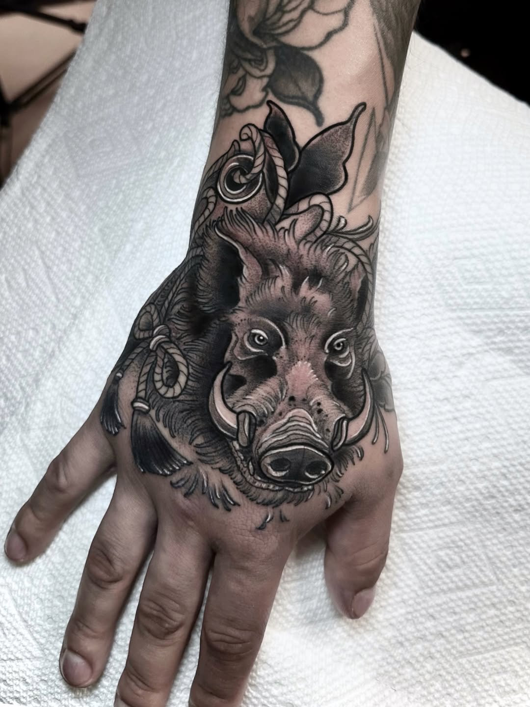 Tattoo by @naysladroguett — black_and_grey, realism