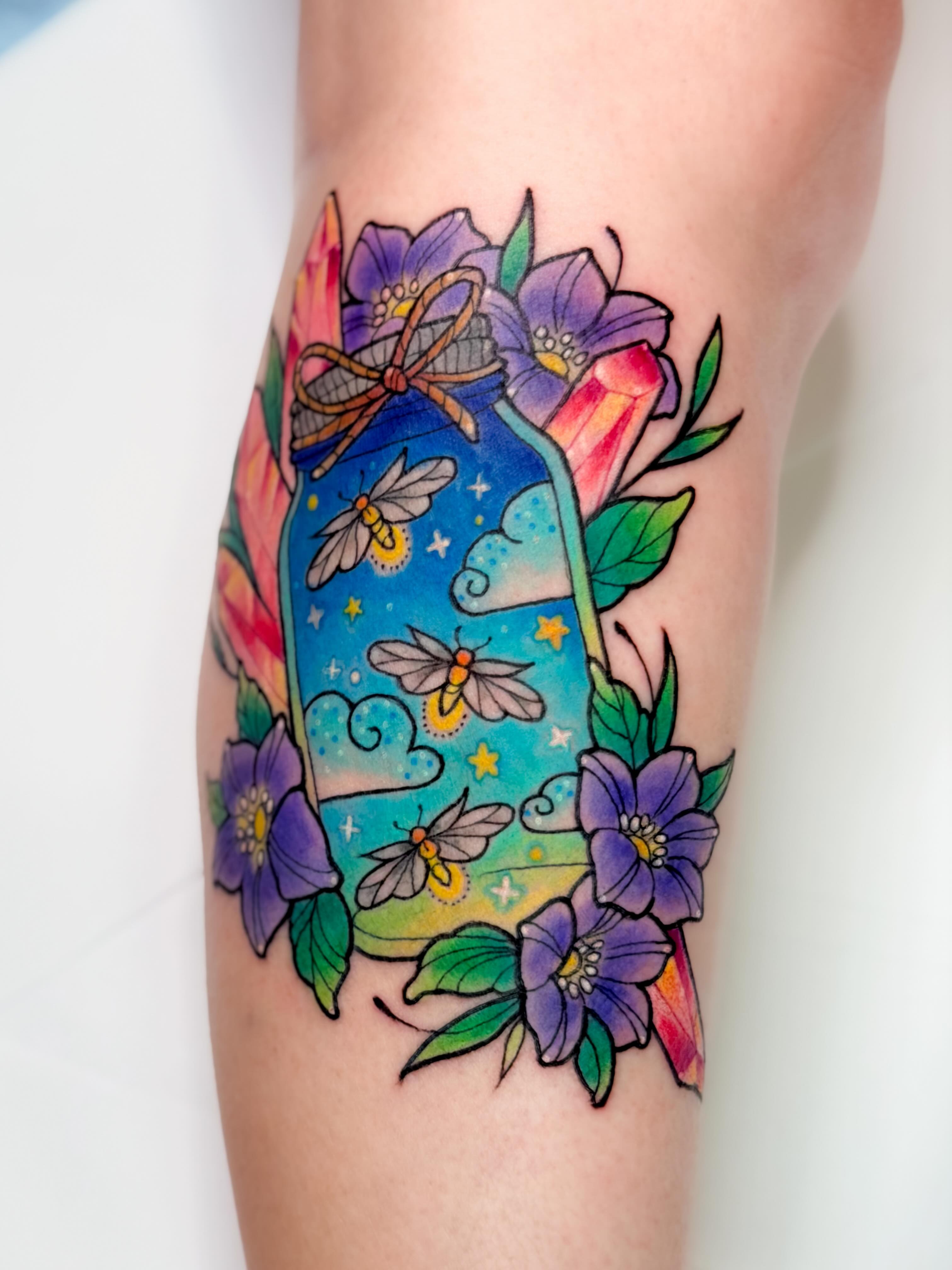 Tattoo by @nitelite.tattoos — new_school, watercolor