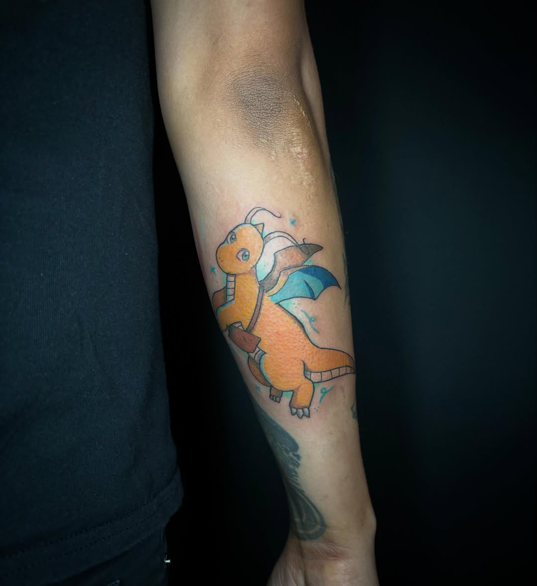 Charmander dotwork tattoo on the forearm by ๐ฎ๐๐๐๐๐๐ ๐ฝ๐๐ โ