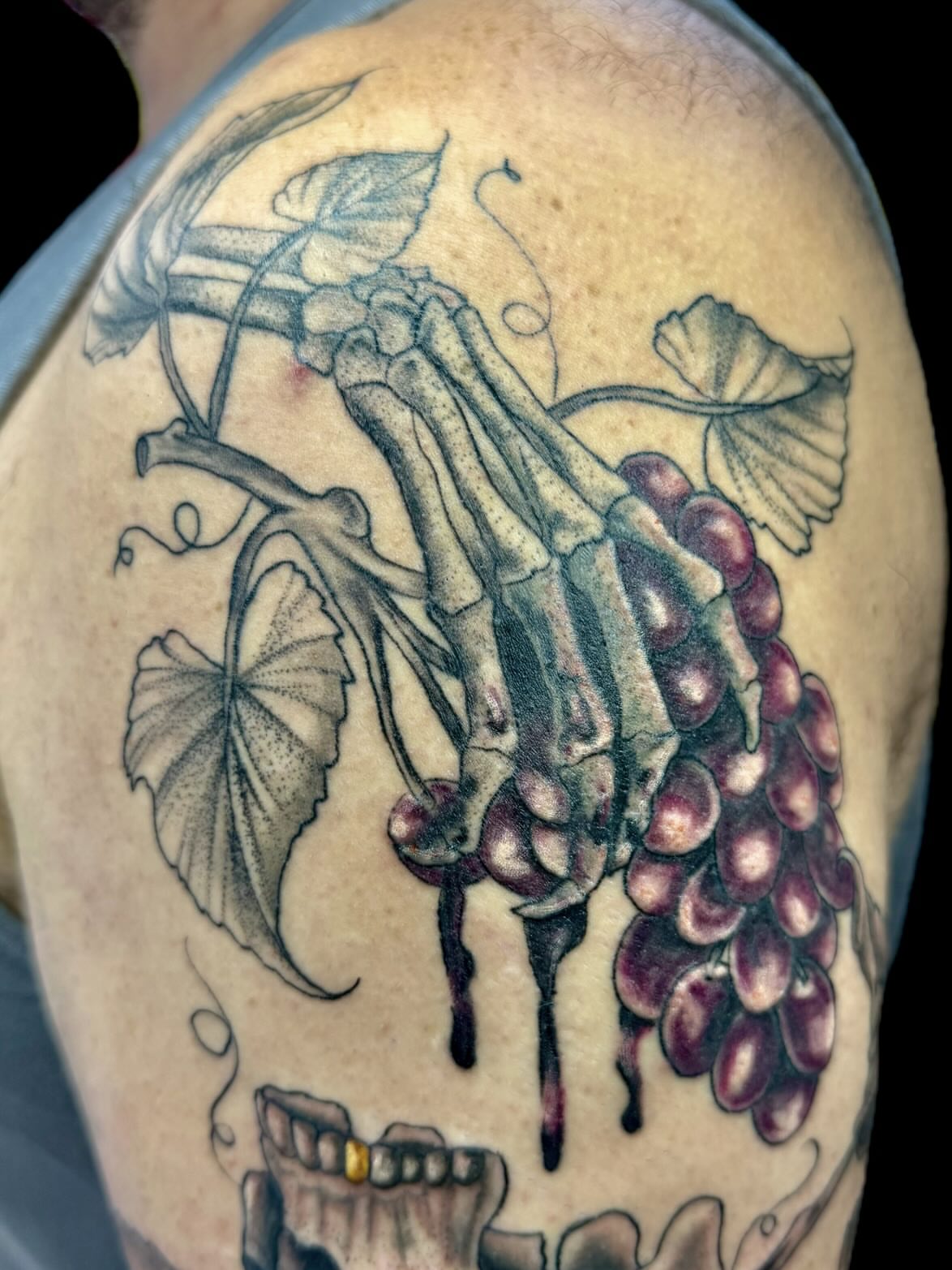 Tattoo by @_theinkwitch_ — realism, dotwork