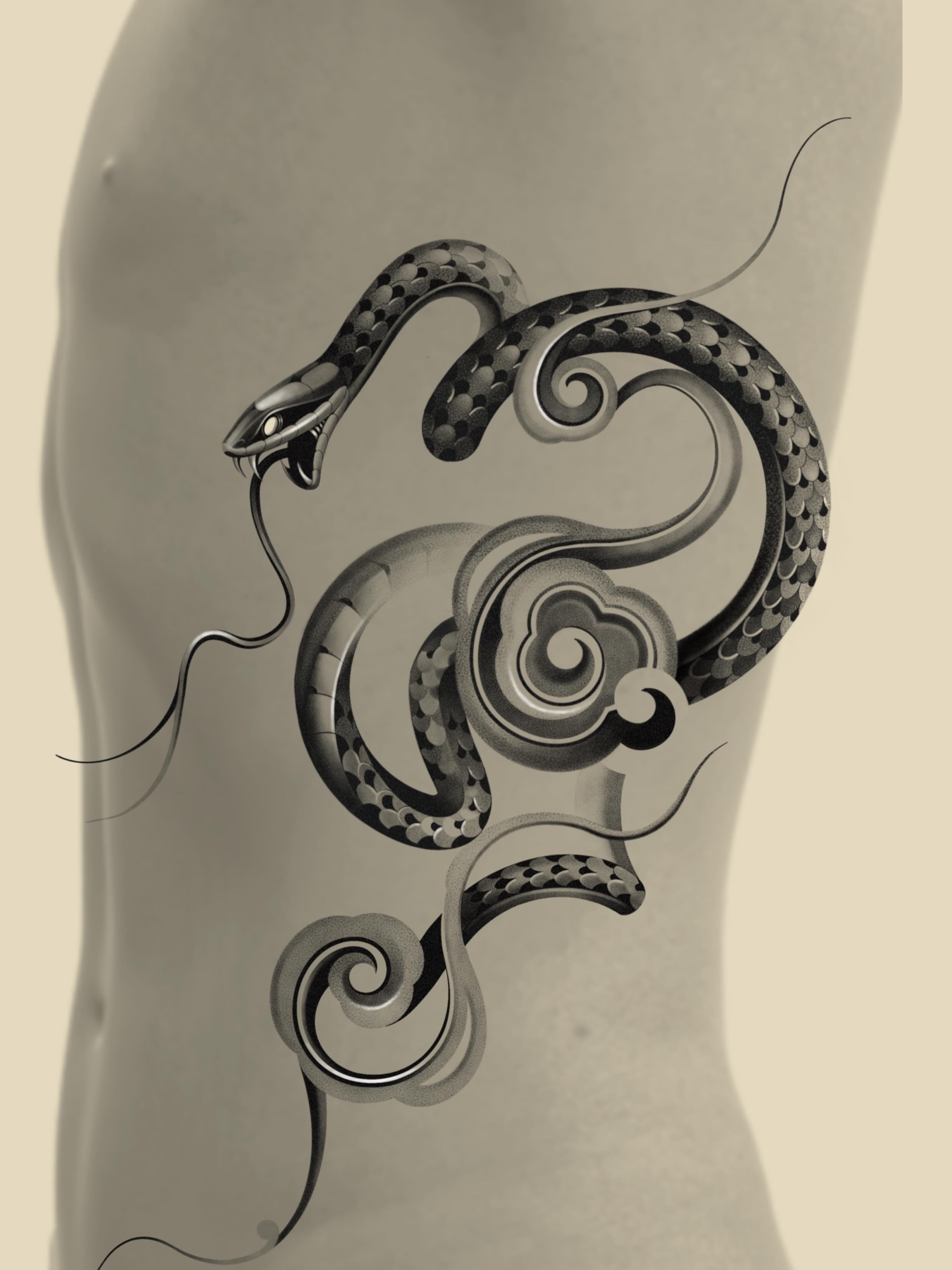 Tattoo by @sunvysideup — black_and_grey, geometric