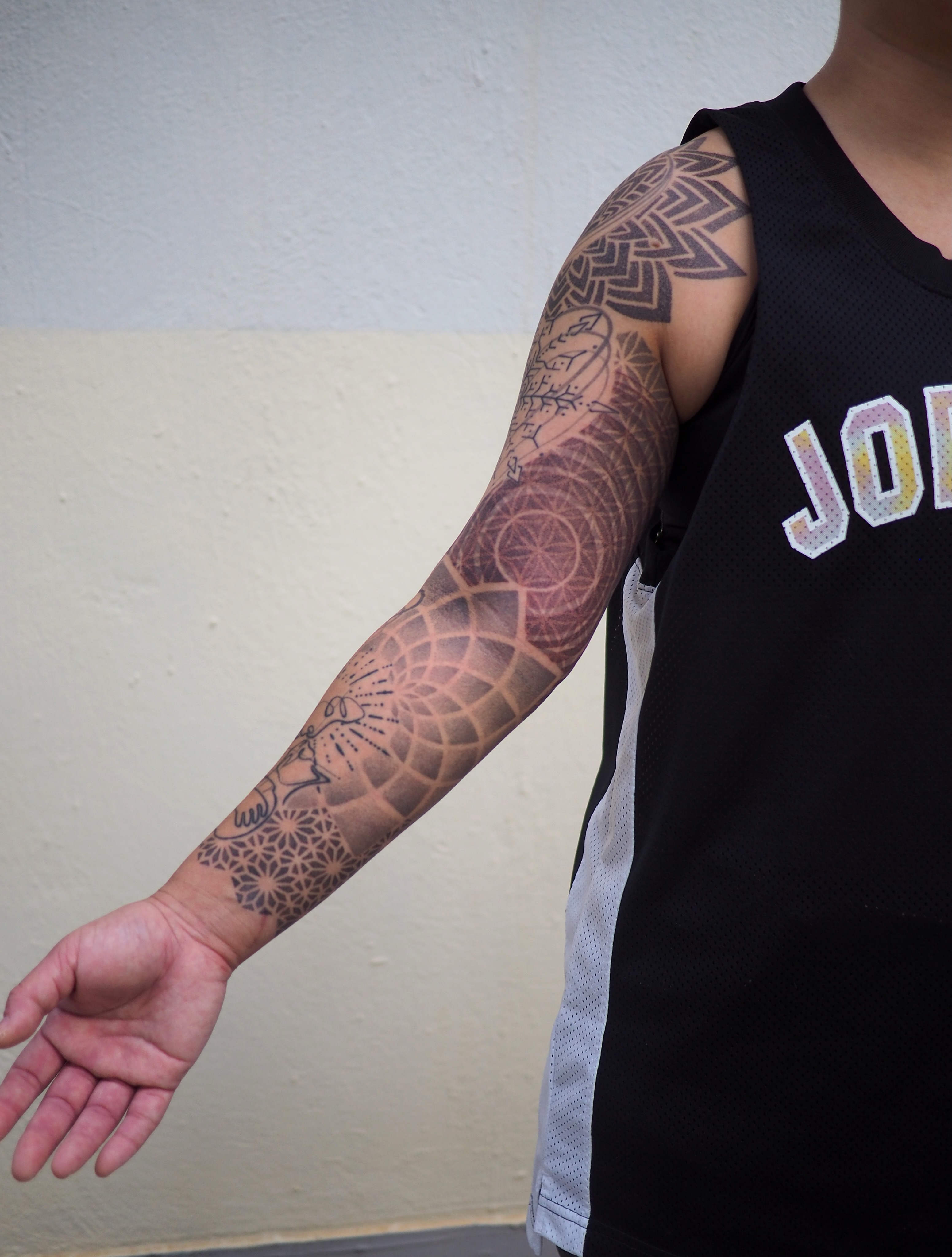 Tattoo by @jimmyyuen — geometric
