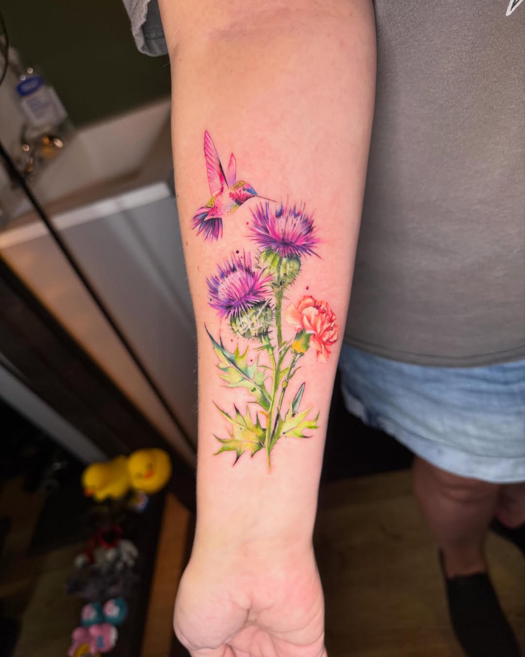 Tattoo by @artifexinks — watercolor