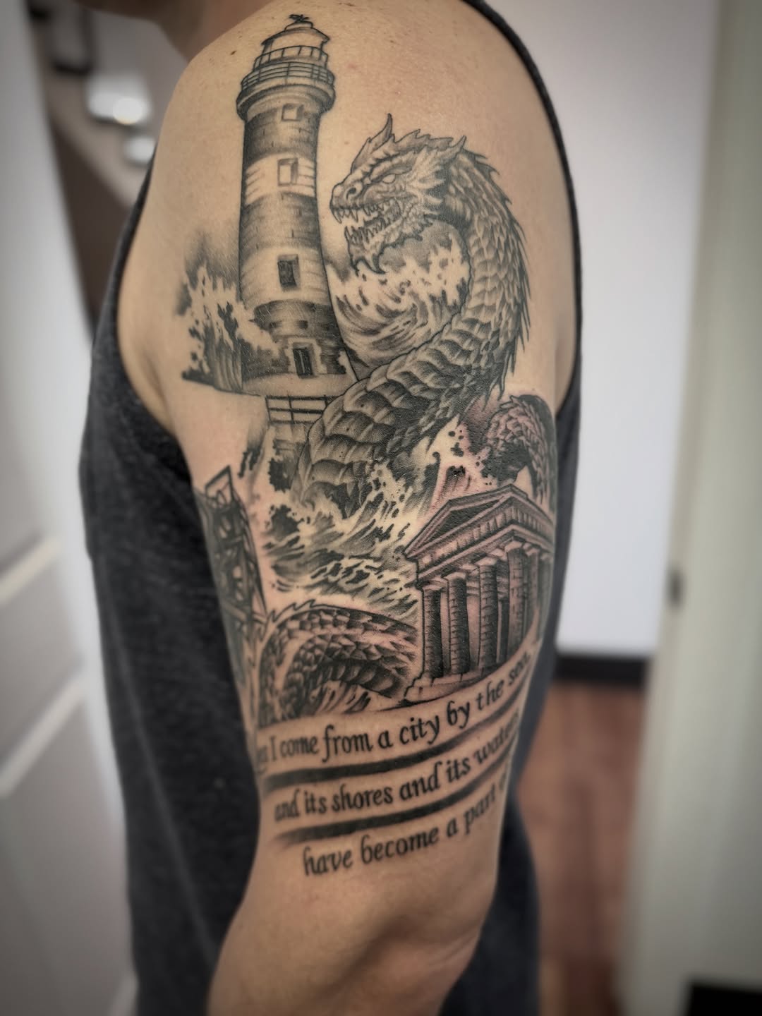 Tattoo by @jeremyutley_tattoo — black_and_grey, realism