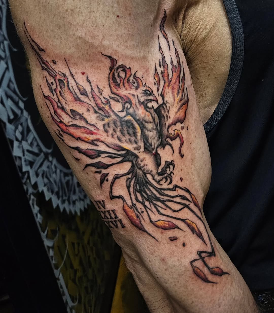 Tattoo by @d.r_tattoos — trash_polka, black_and_grey