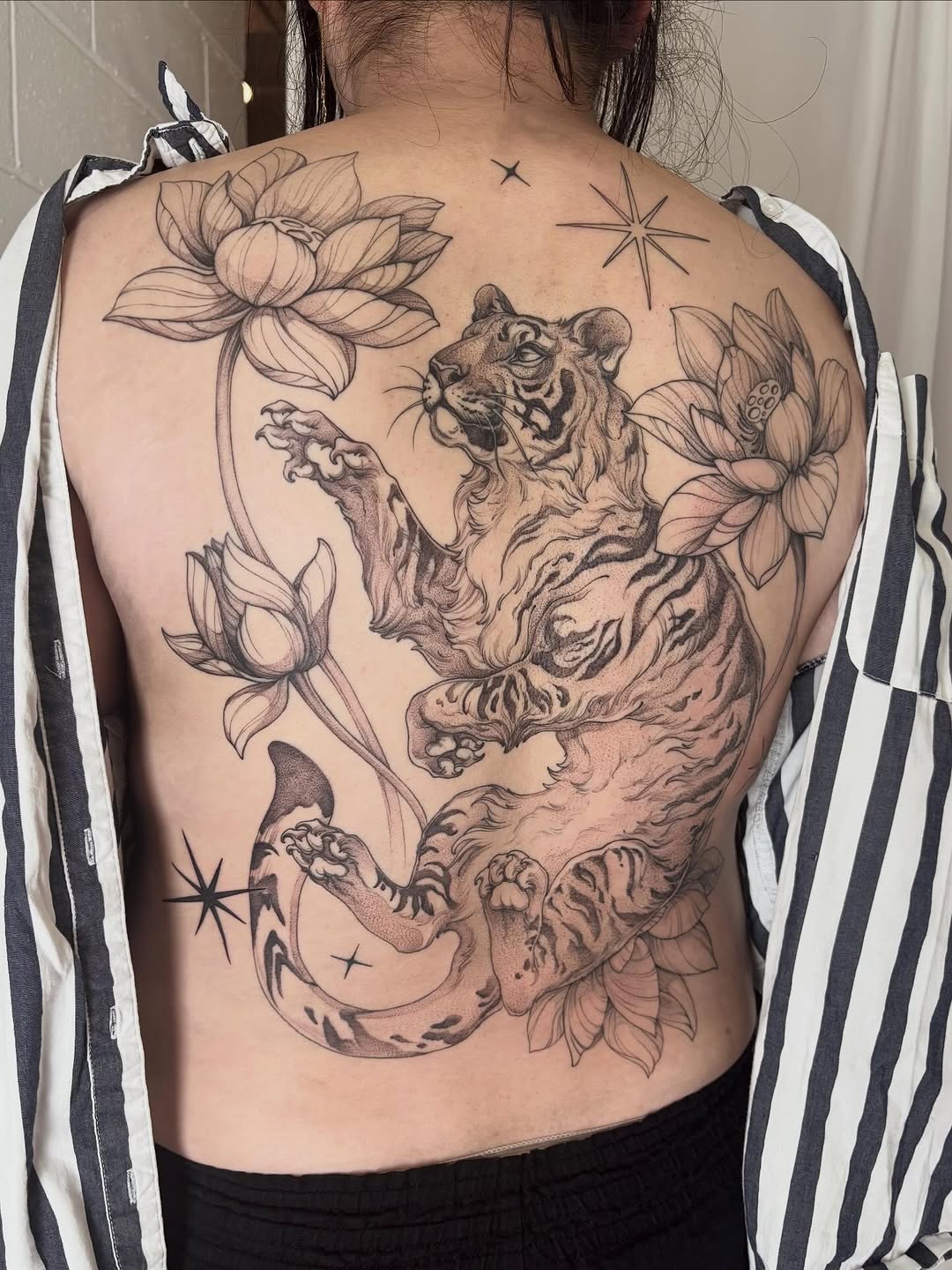 Tattoo by @vaprol — realism, dotwork