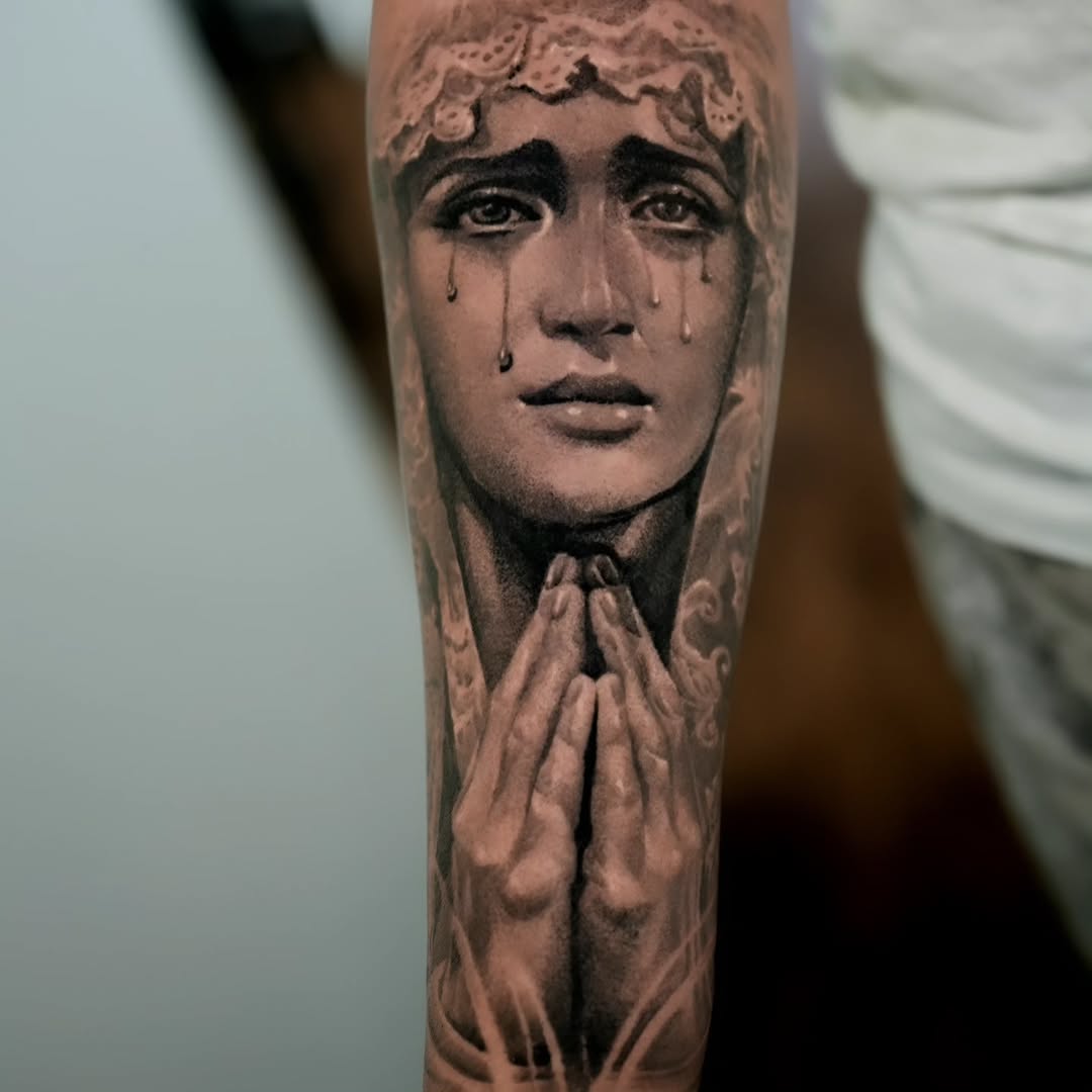 Tattoo by @vik_tattoos — realism, black_and_grey