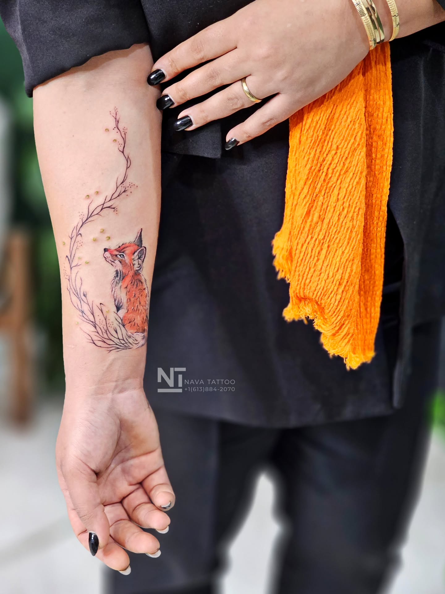 Tattoo by @navatattooo — watercolor