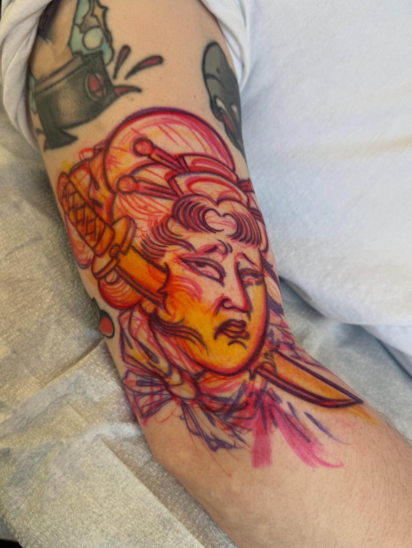 Tattoo by @crookedrain_crookedrain — watercolor