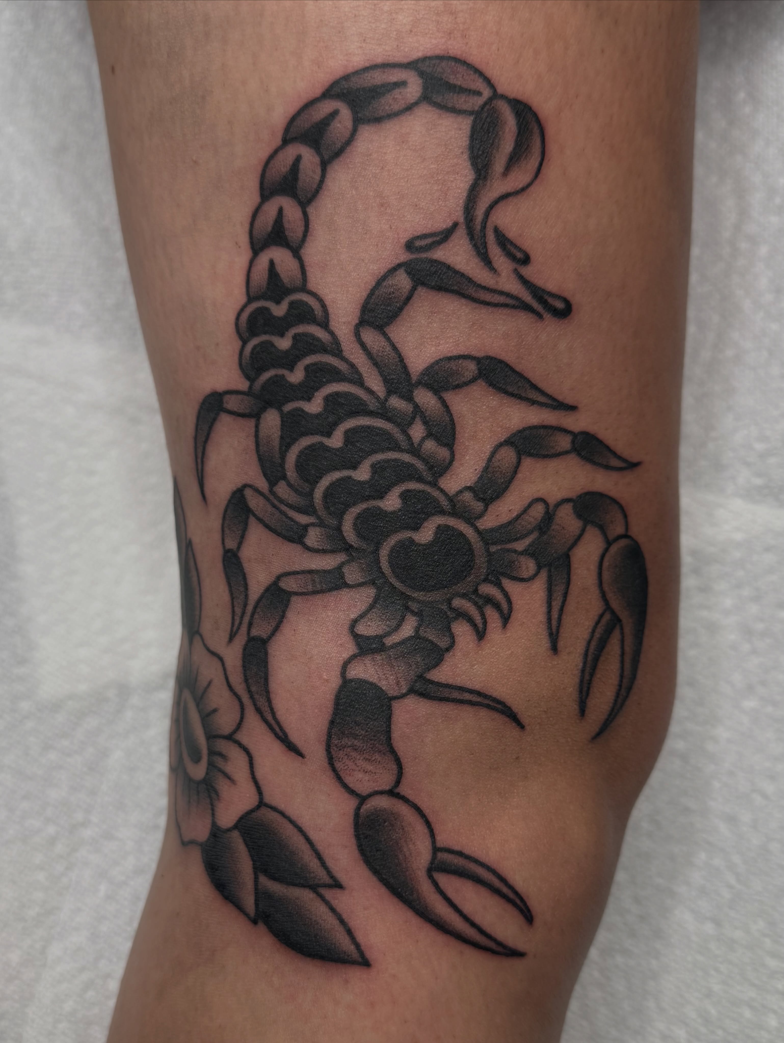 Tattoo by @logansightart — black_and_grey