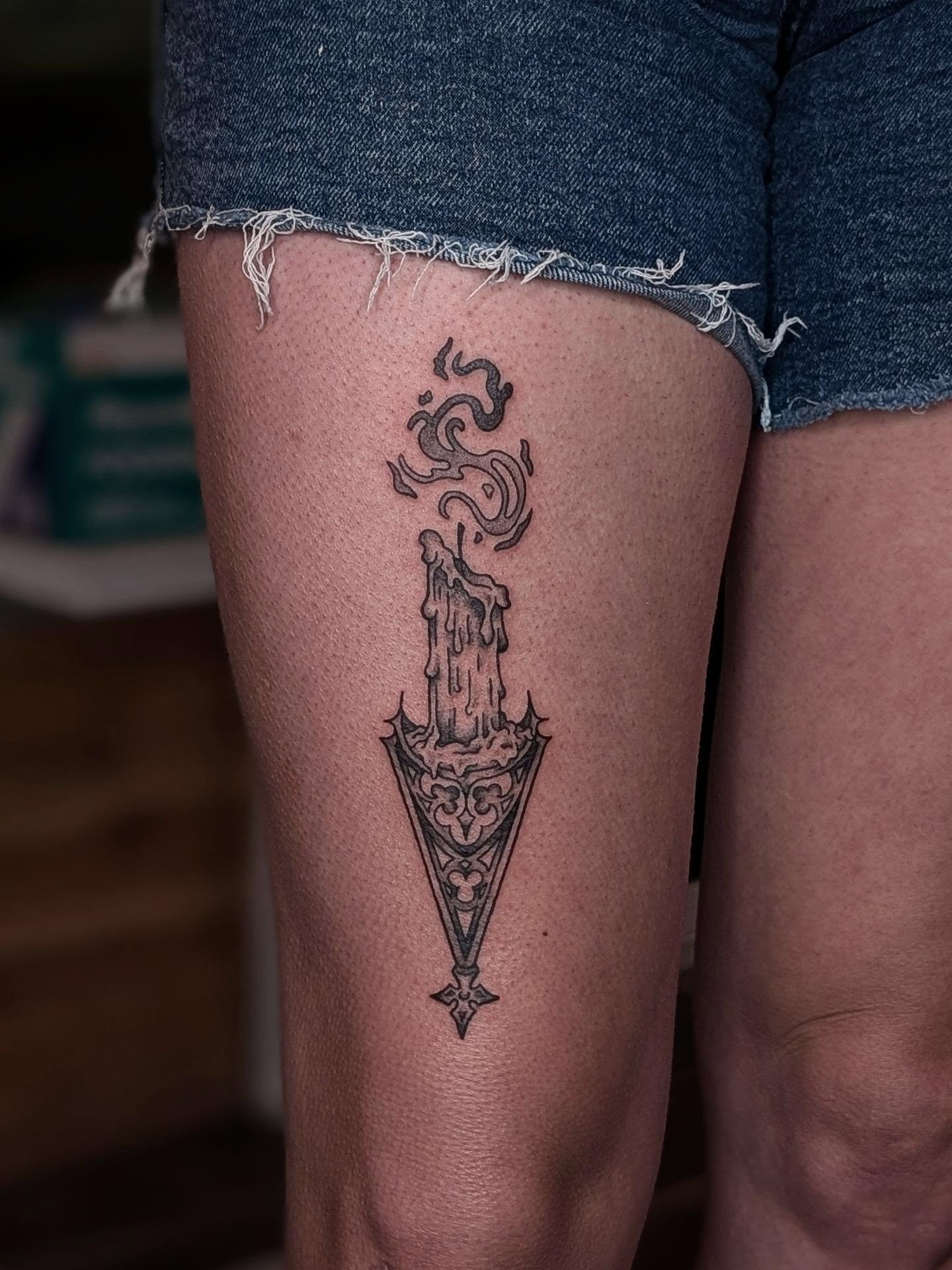 Tattoo by @elise_inks — black_and_grey