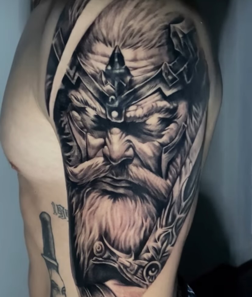 Tattoo by @the_bishoptattoo β realism, black_and_grey
