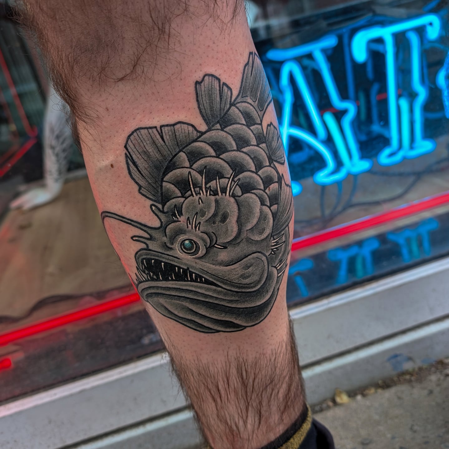 Tattoo by @jptattooartist — black_and_grey