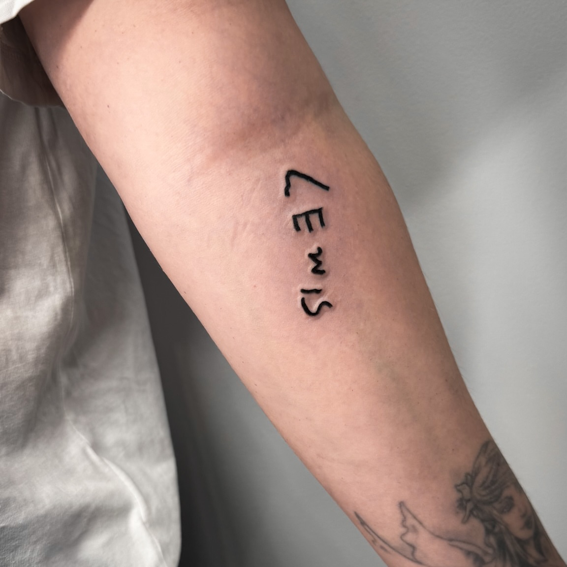 Tattoo by @ombre_mystic — lettering_script