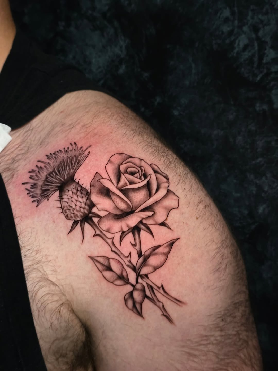 Tattoo by @faerie_rot_ โ black_and_grey, realism