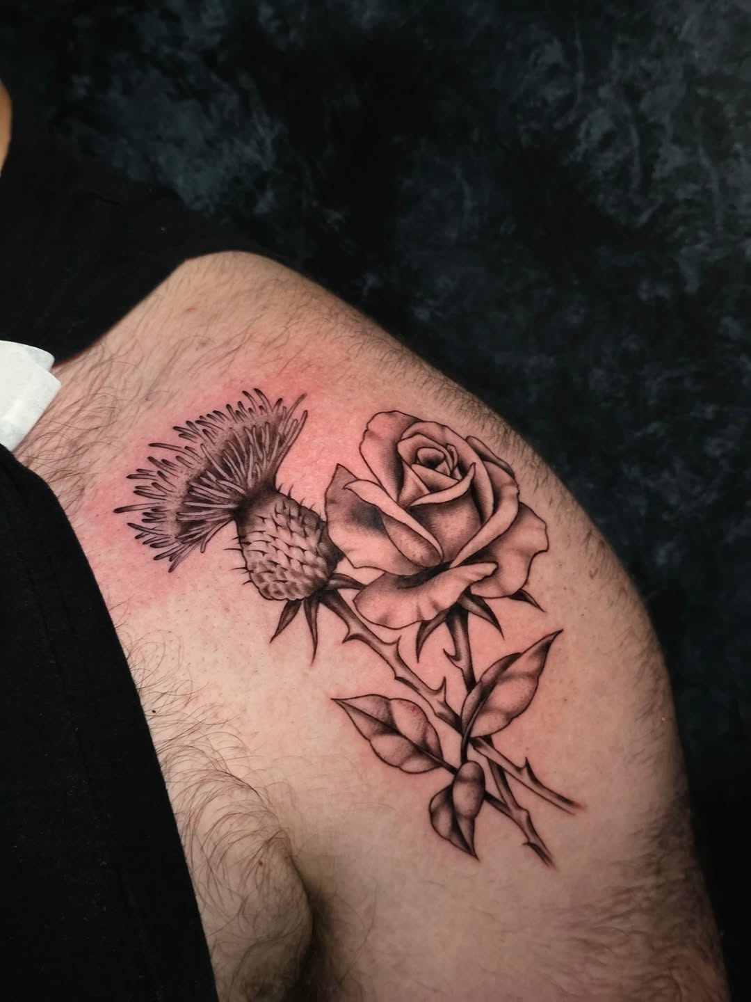 Tattoo by @faerie_rot_ โ black_and_grey, realism