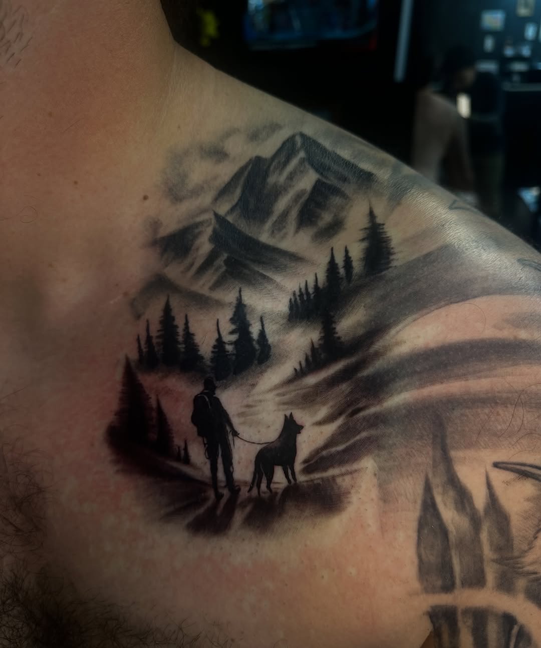 Tattoo by @hardtatz — black_and_grey, realism