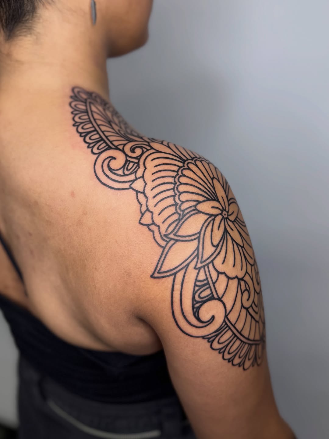 Tattoo by @jenaperrytattoos — ornamental, fine_line