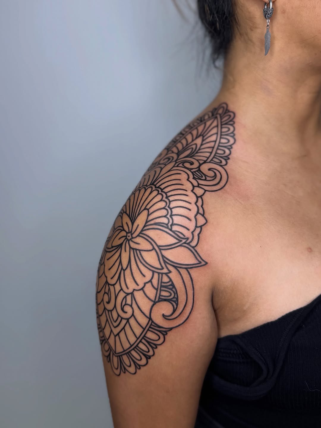 Tattoo by @jenaperrytattoos — ornamental, geometric