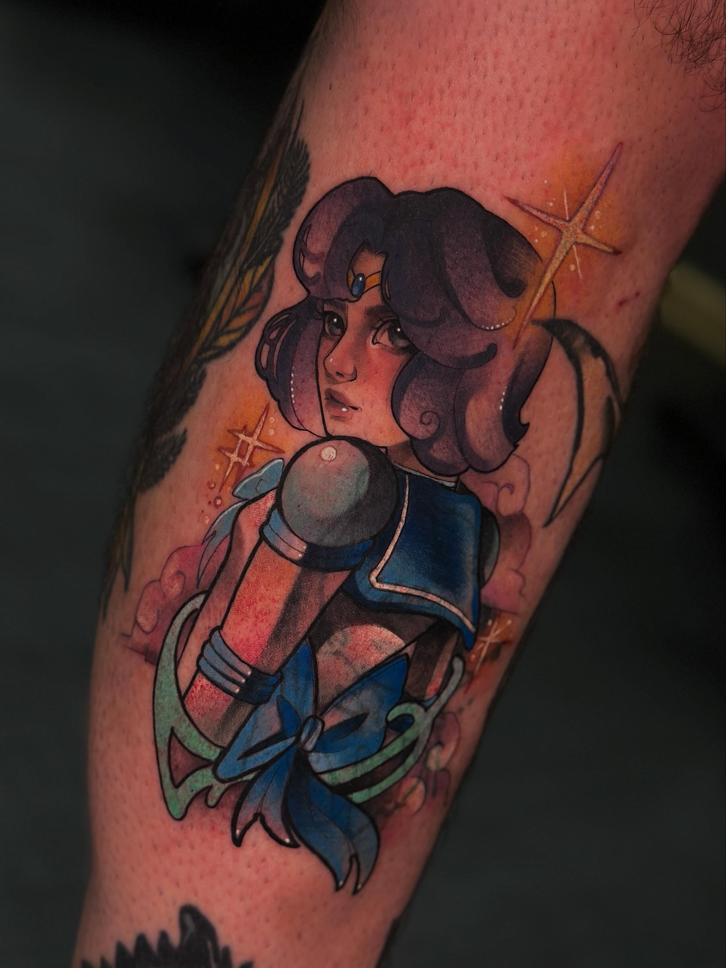 Tattoo by @mattisonfire — illustrative, anime