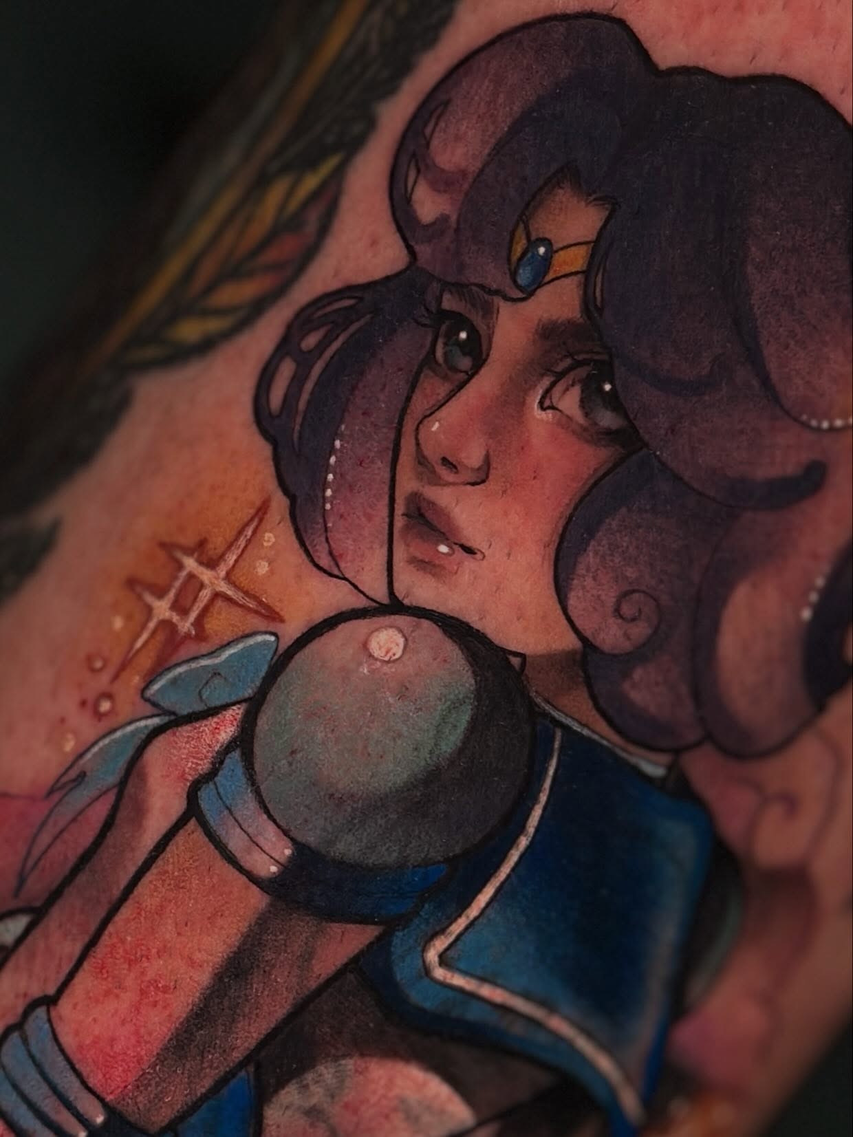 Tattoo by @mattisonfire — anime