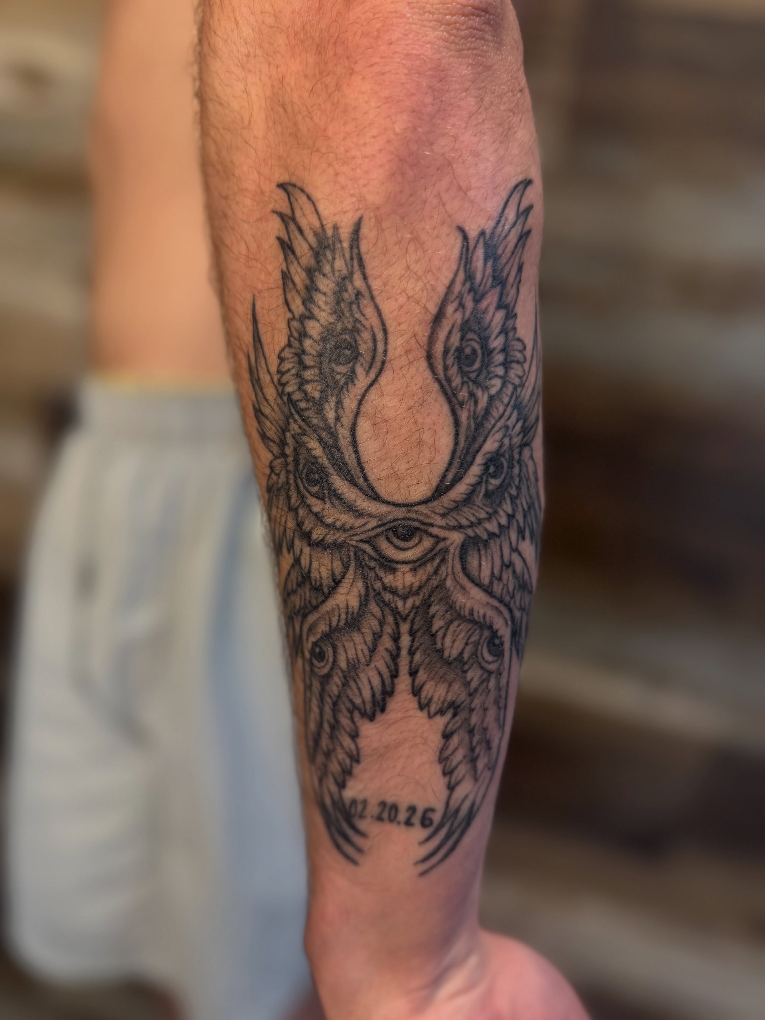 Tattoo by @artbyannistyn — black_and_grey